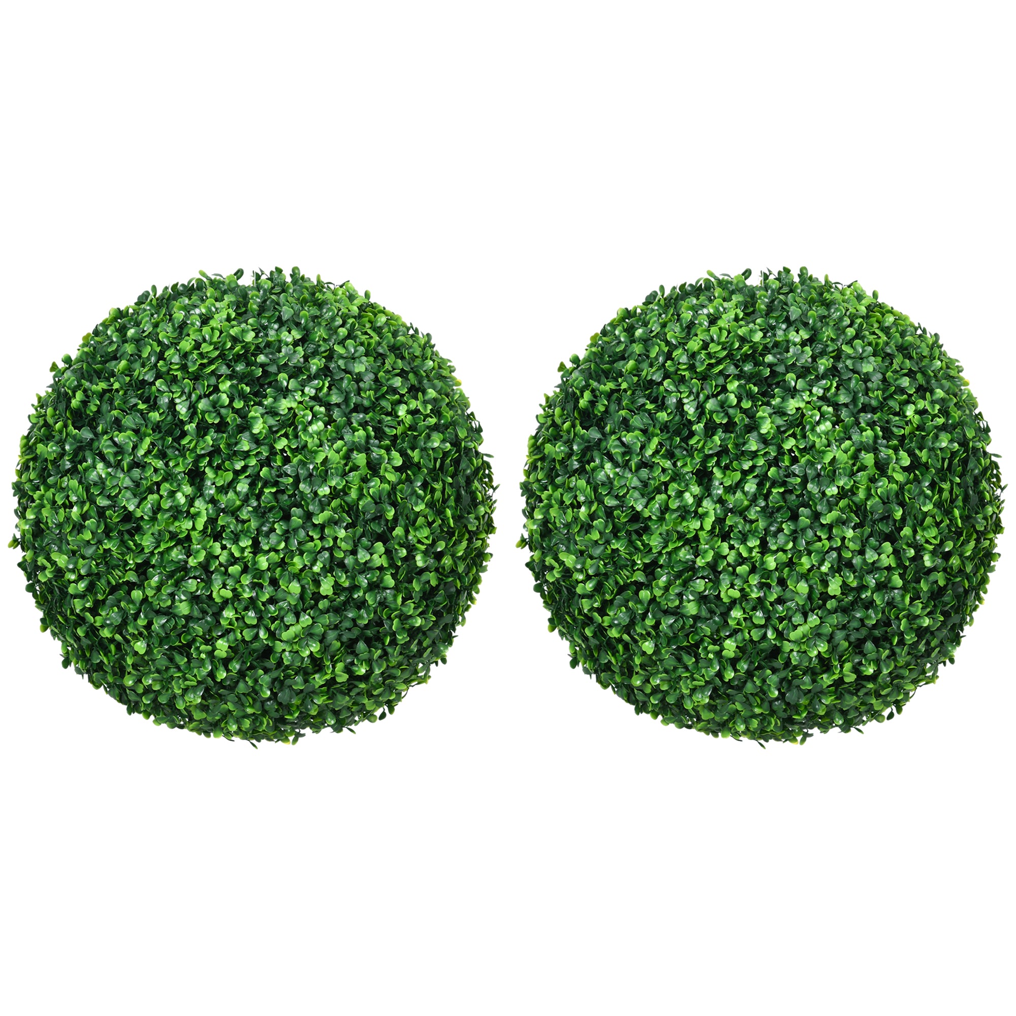 2 Pack Artificial Tree Boxwood Topiary Balls, 15.75 Inch