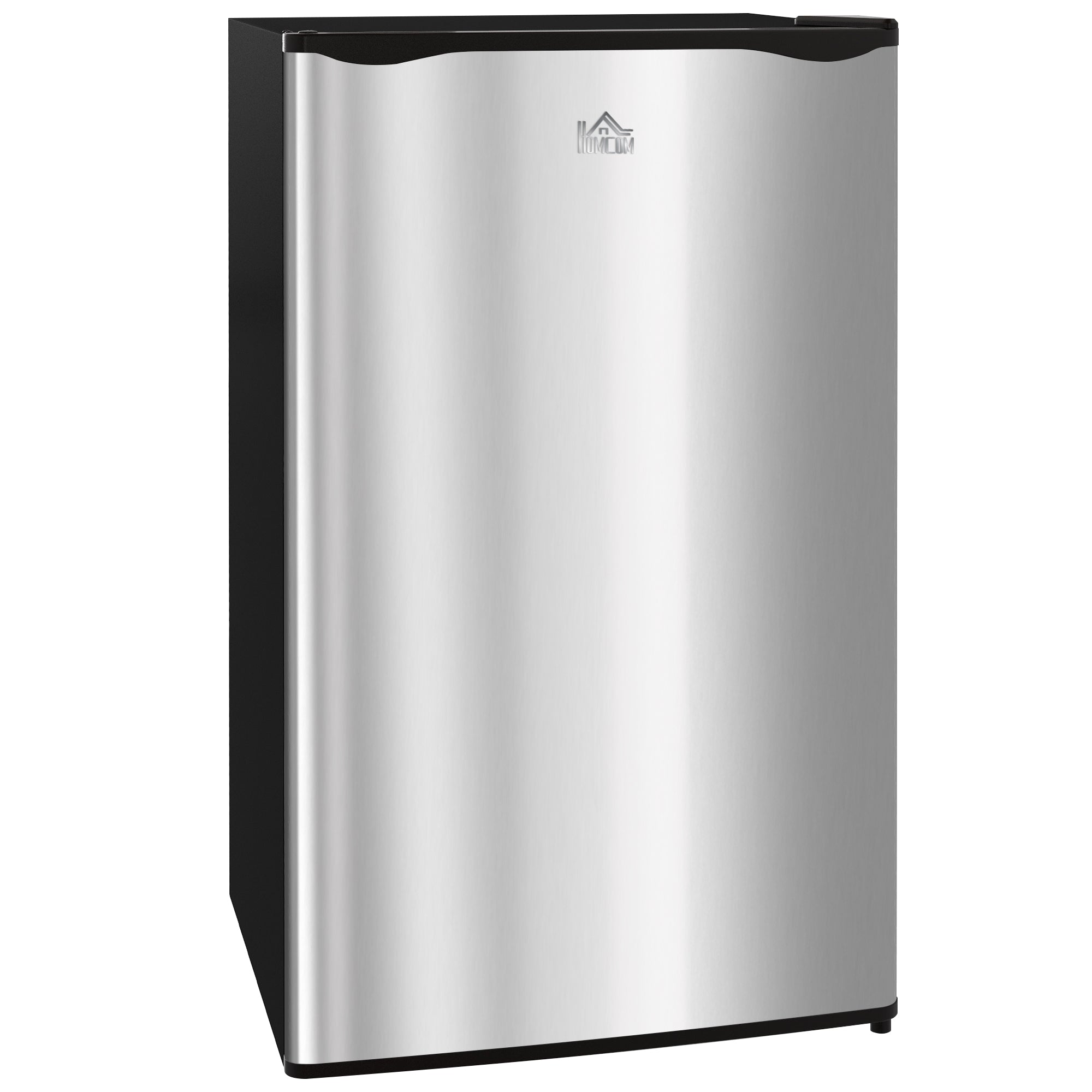 3.2 Cu.Ft Mini Fridge with Freezer, Single Door Compact Refrigerator Silver