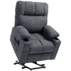 Electric Power Lift Chair Recliners for elderly, Oversized Recliner Chair with Remote Control, Dark Gray