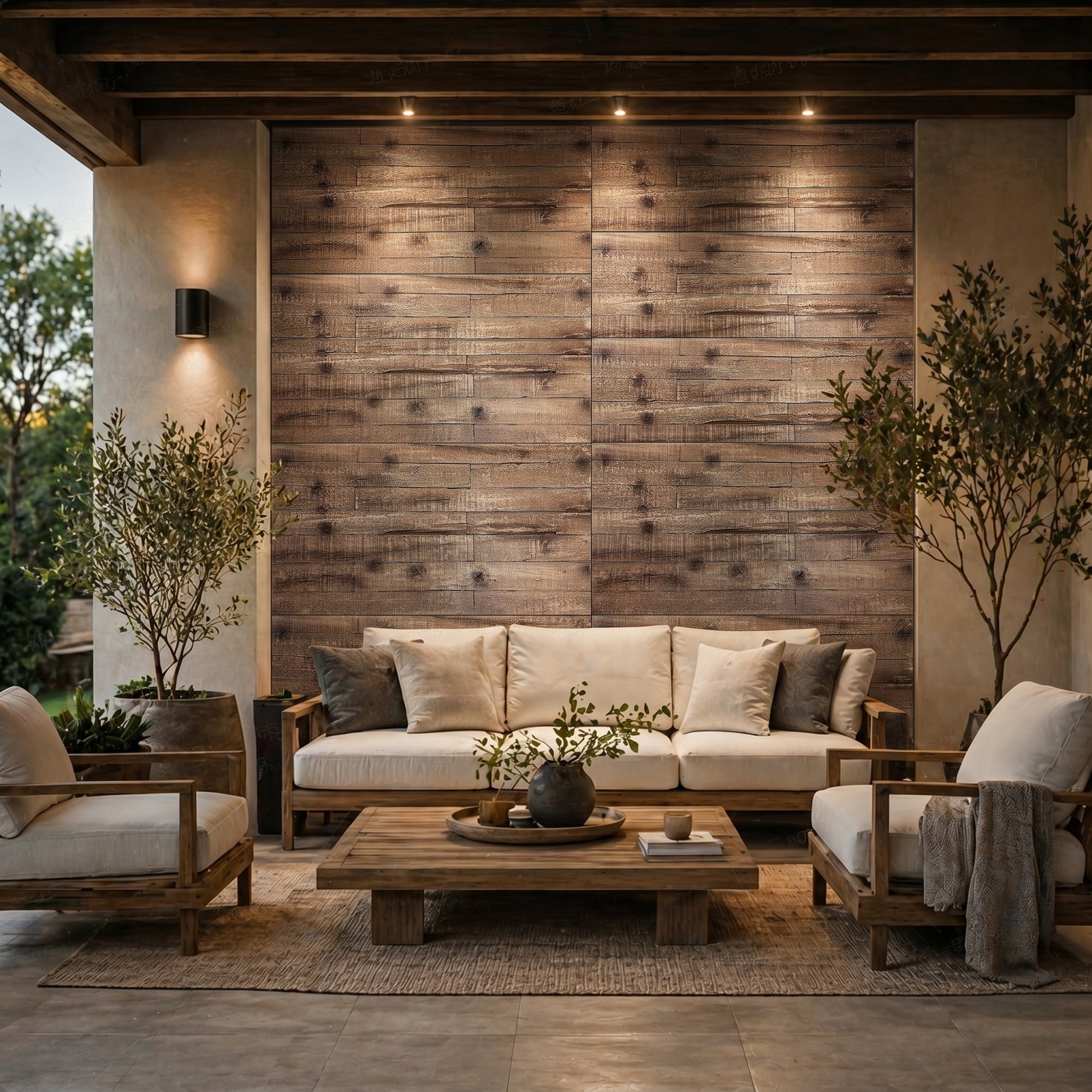 8-Pack 3D Faux Wood Wall Panels, Lightweight Polyurethane Panels for Interior and Exterior Accent Walls, Water-Resistant, 4' x 2', Cover 61.8 Sq.Ft., 0.6" Thick, Gray Wood Grain