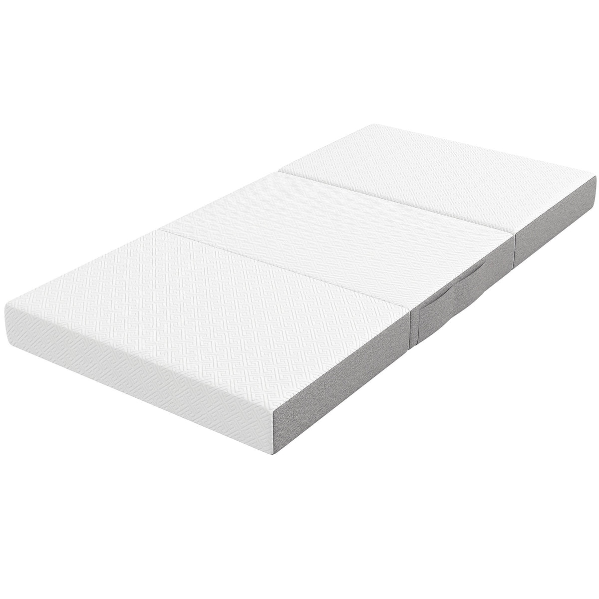 Foldable Mattress Twin Size, 6 Inch Tri Fold Memory Foam Mattress with Washable Cover & Non-Slip Bottom, Portable Floor Bed for RV, Guest, Travel, Camping, 75" x 38" x6"