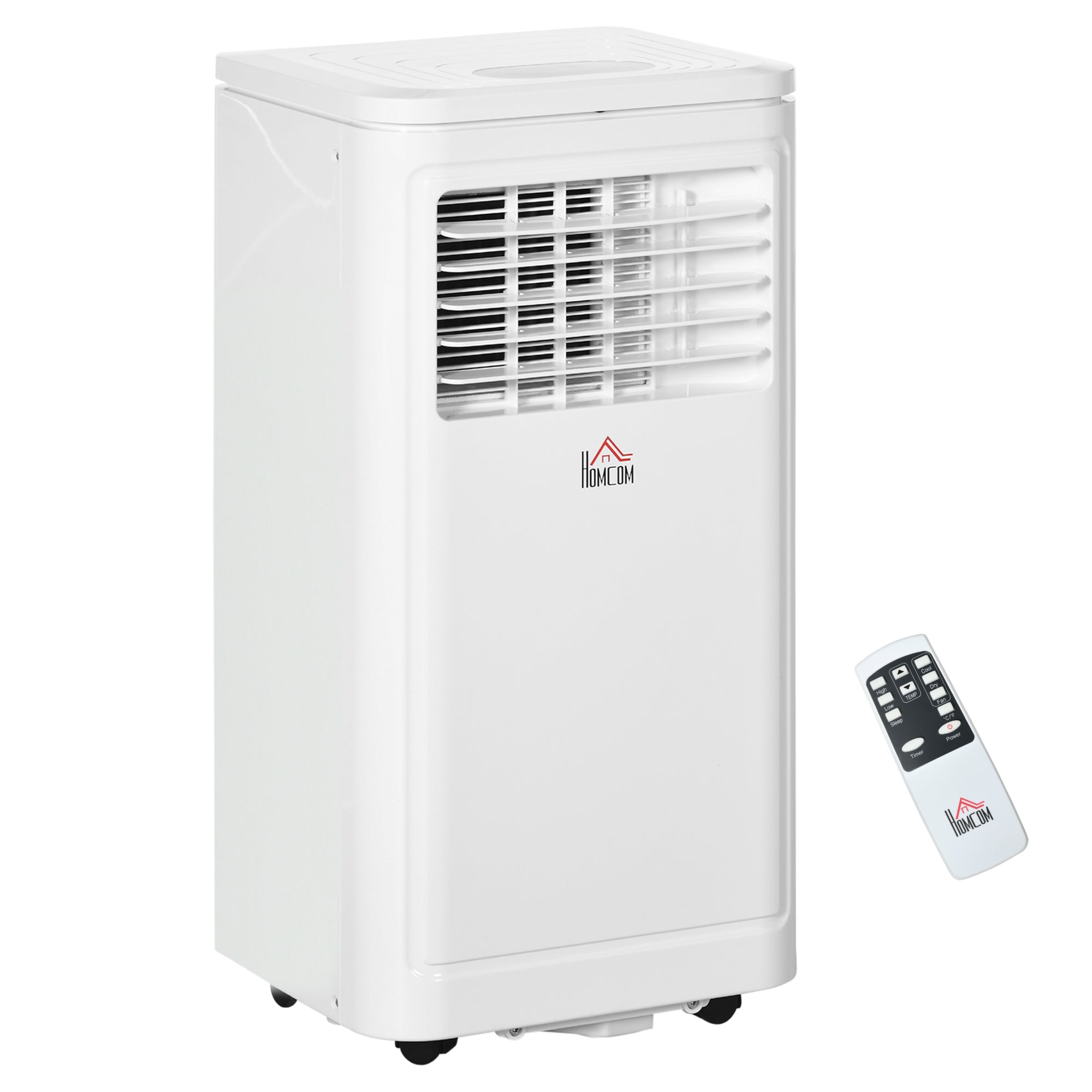 8000 BTU Portable Air Conditioner Fan w/ Remote for Rooms Up to 344 Sq. Ft. Evaporative Cooler White