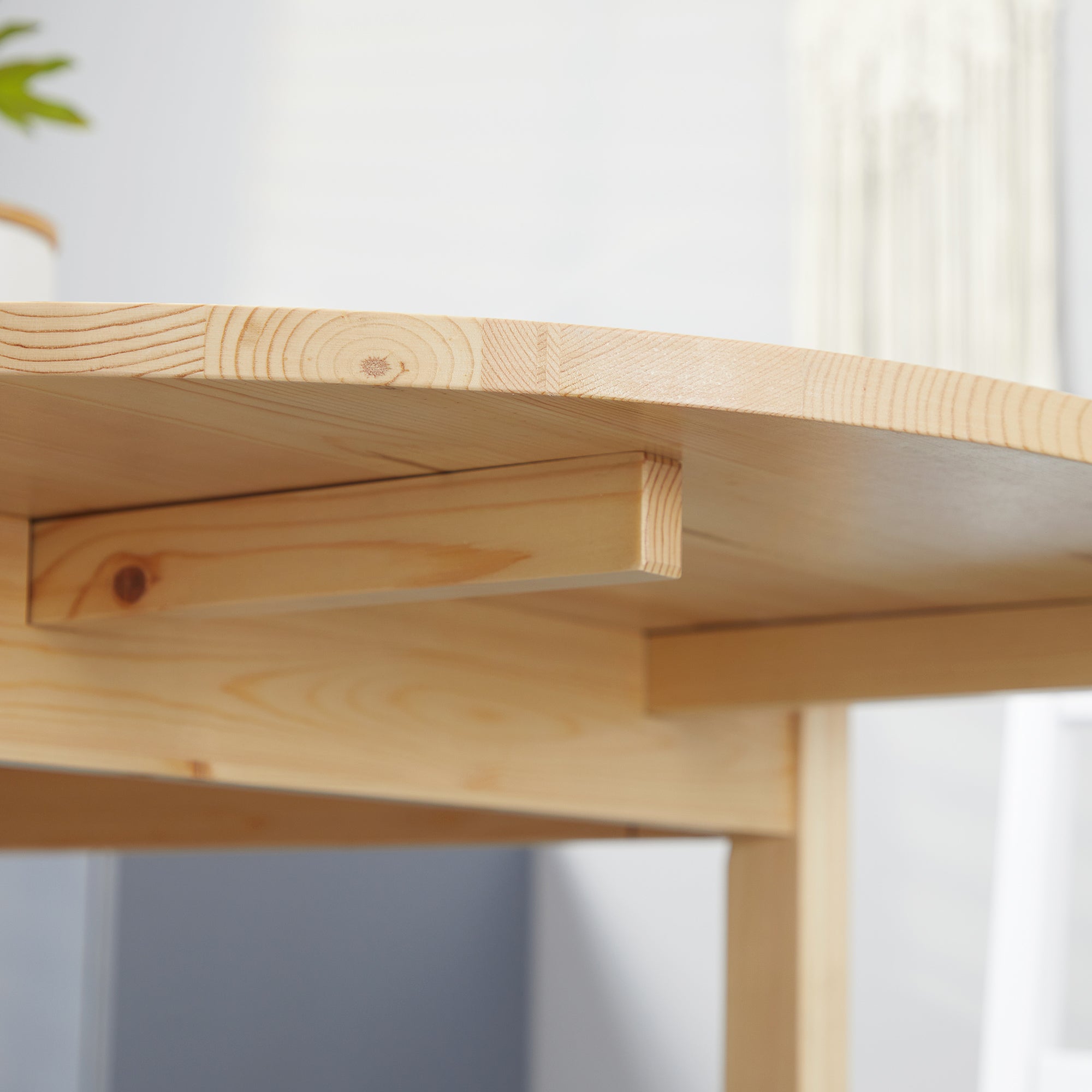 HOMCOM Solid Wood Kitchen Table, Drop Leaf Tables for Small Spaces, Folding Dining Table, Natural