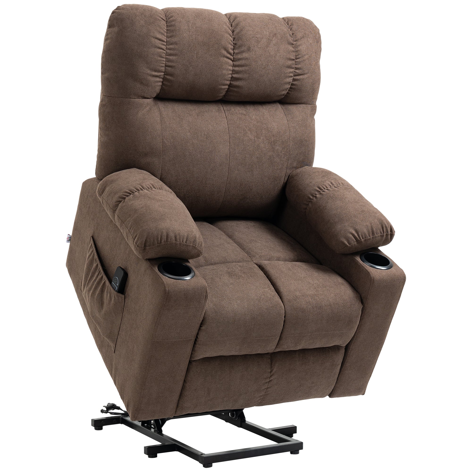 Lift Chair Recliners for Elderly with Footrest, Coffee