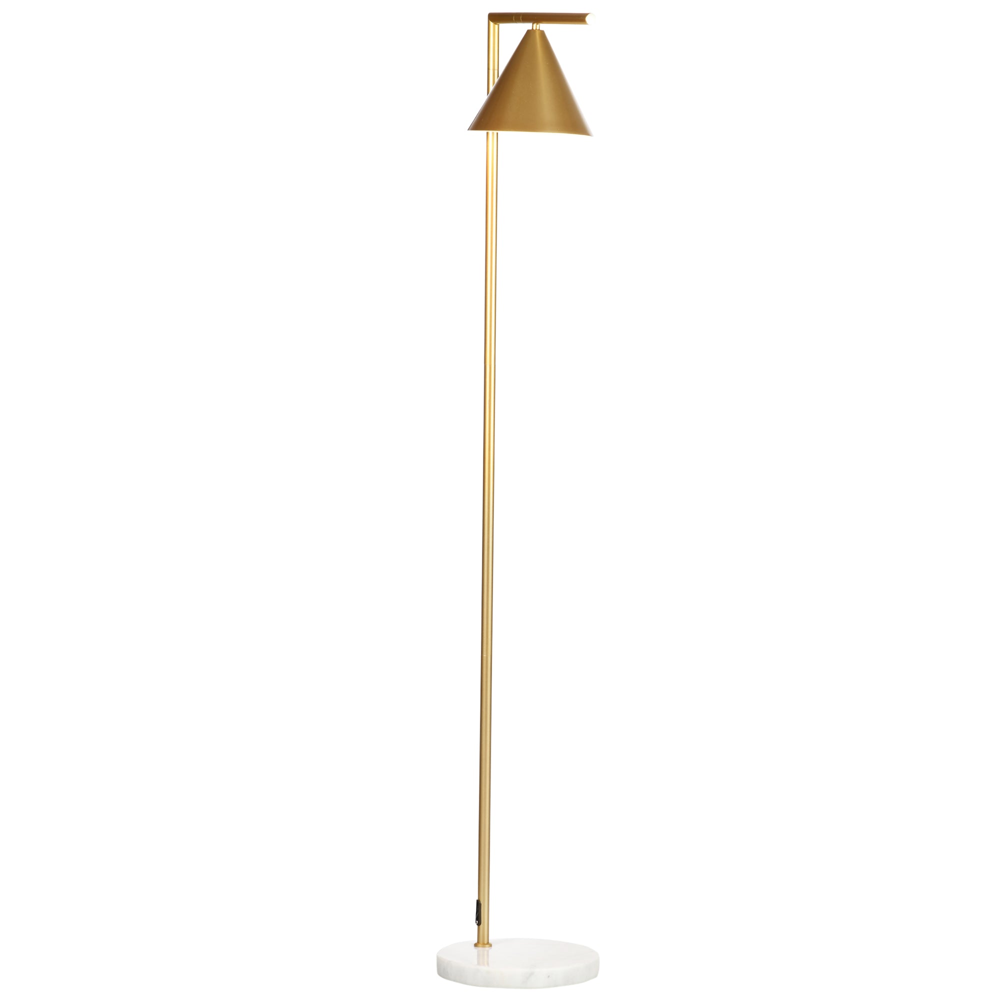 Floor Lamp for Living Room Bedroom Lighting Modern Adjustable Standing Lamp 13.75"x10.25"x60.25" Gold