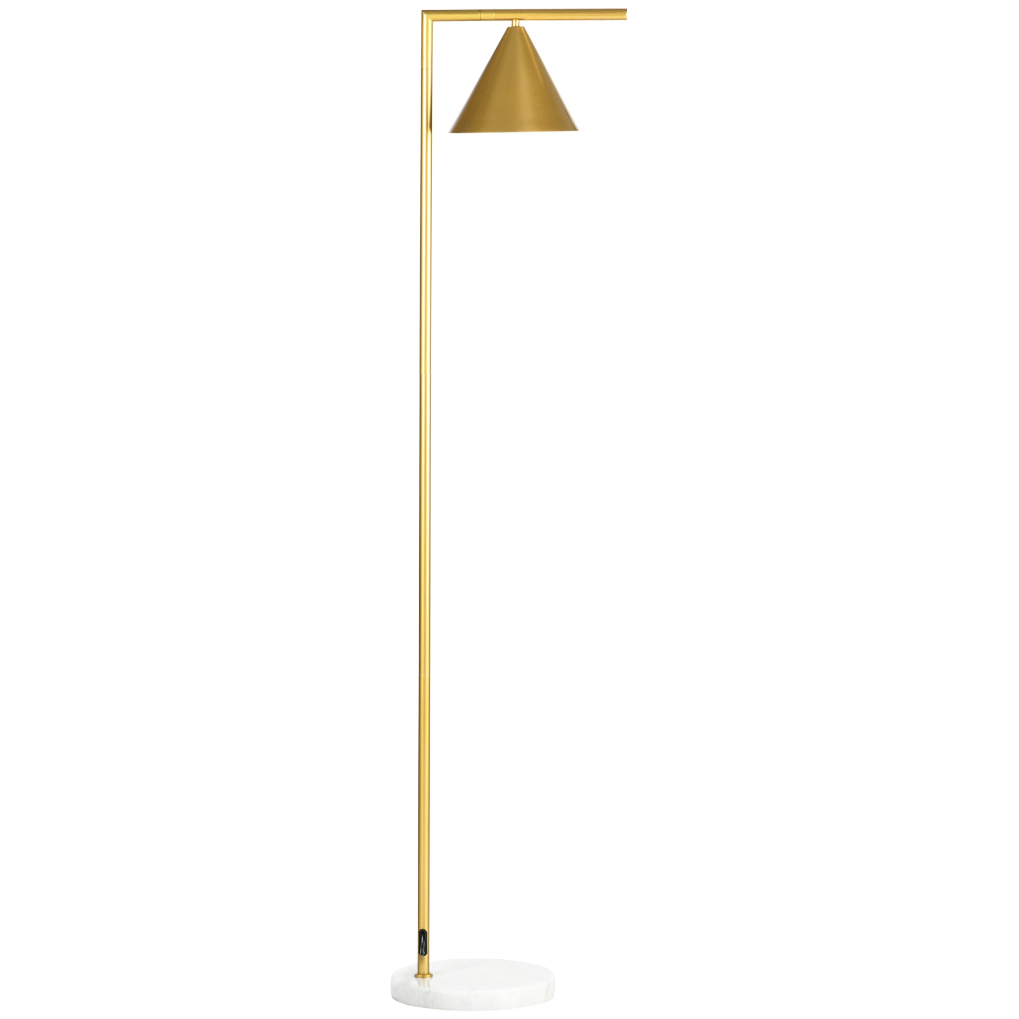 Floor Lamp for Living Room Bedroom Lighting Modern Adjustable Standing Lamp 13.75"x10.25"x60.25" Gold