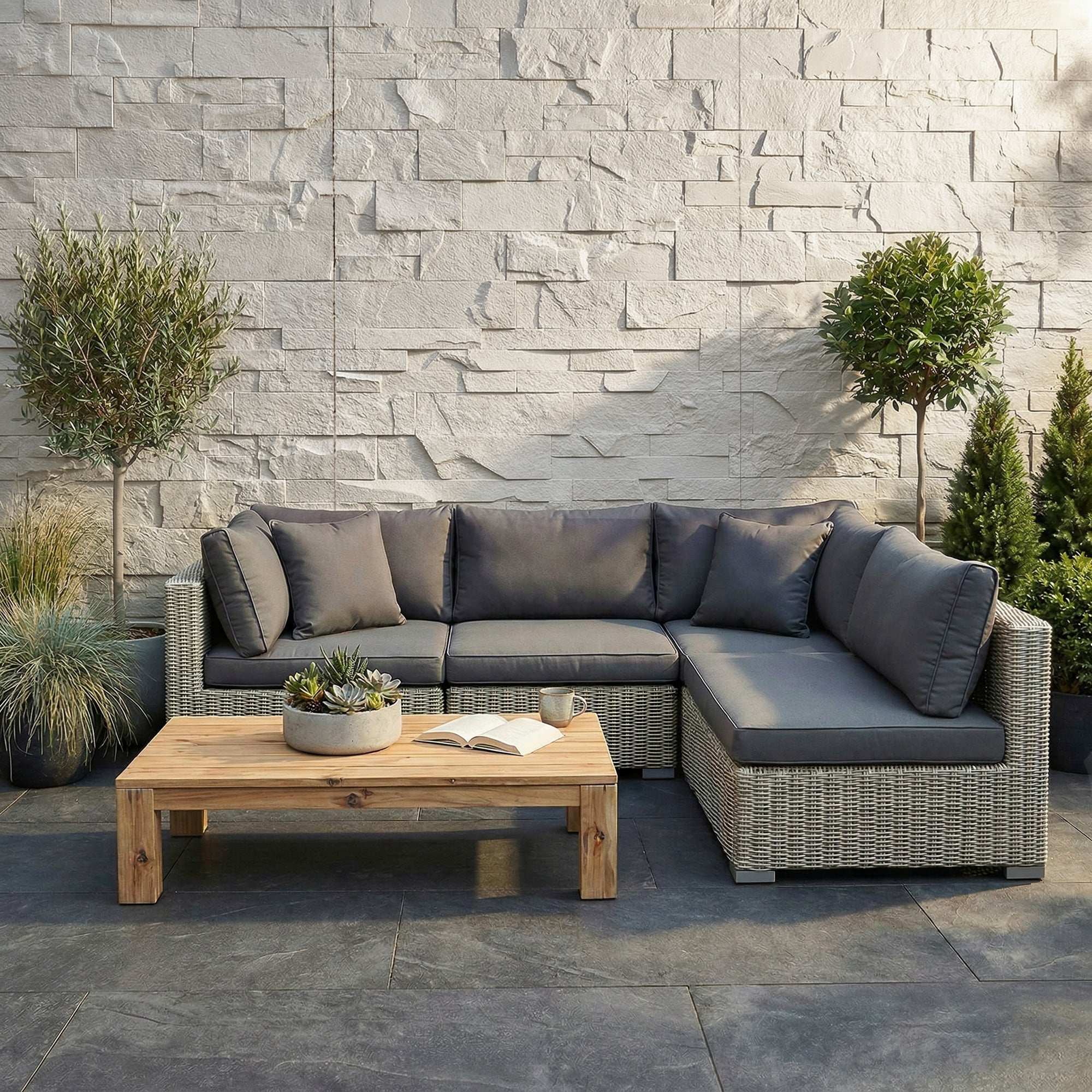 8-Pack 3D Faux Stone Wall Panels, Lightweight Polyurethane Panels for Interior and Exterior Accent Walls, Water-Resistant, 4' x 2', Cover 61.8 Sq.Ft., 0.8" Thick, Light Gray
