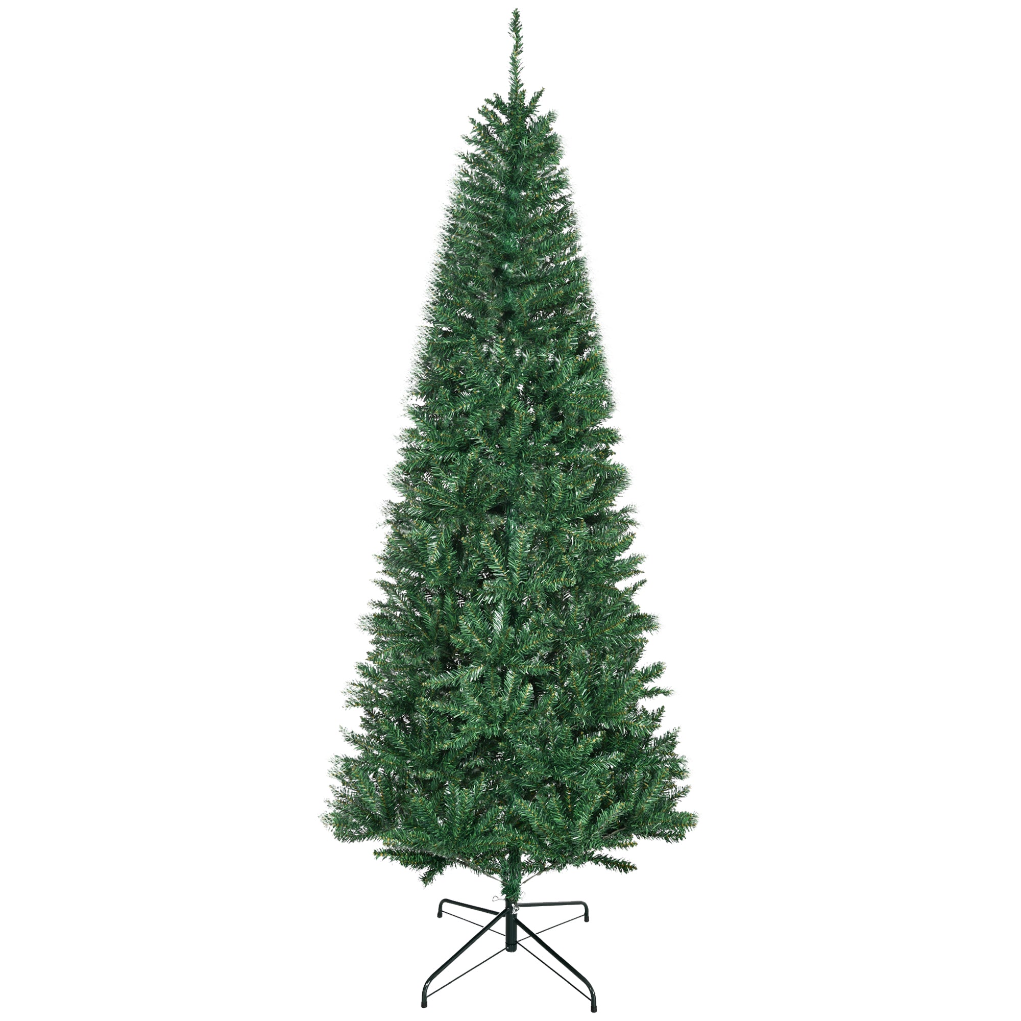 7' Artificial Christmas Tree Unlit Xmas Tree with Realistic Branch Tips for Indoor Home Holiday Green