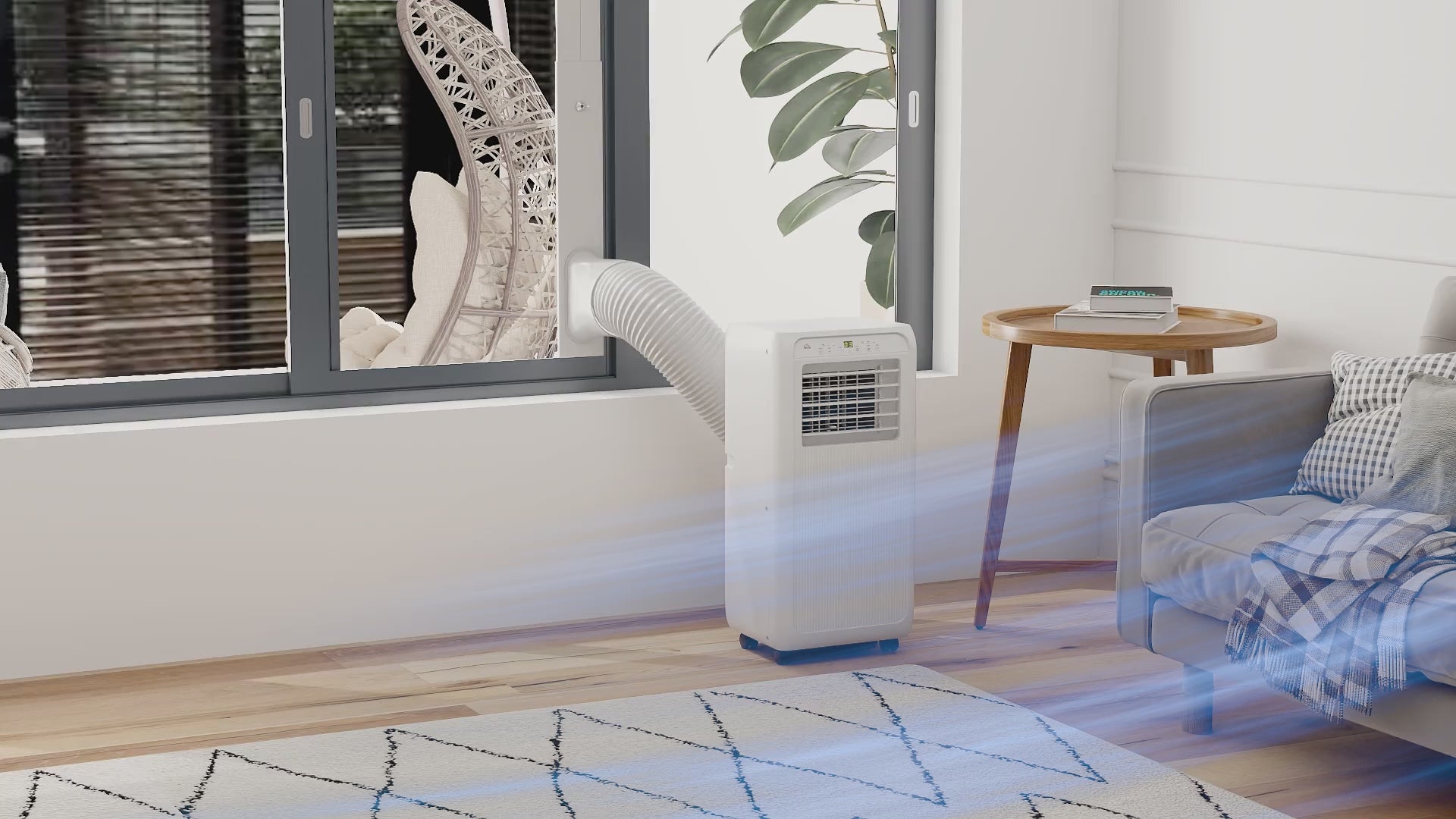 9000 BTU Air Conditioning Unit, 3-in-1 Portable Air Conditioner with Remote, Window Kit, 20m2