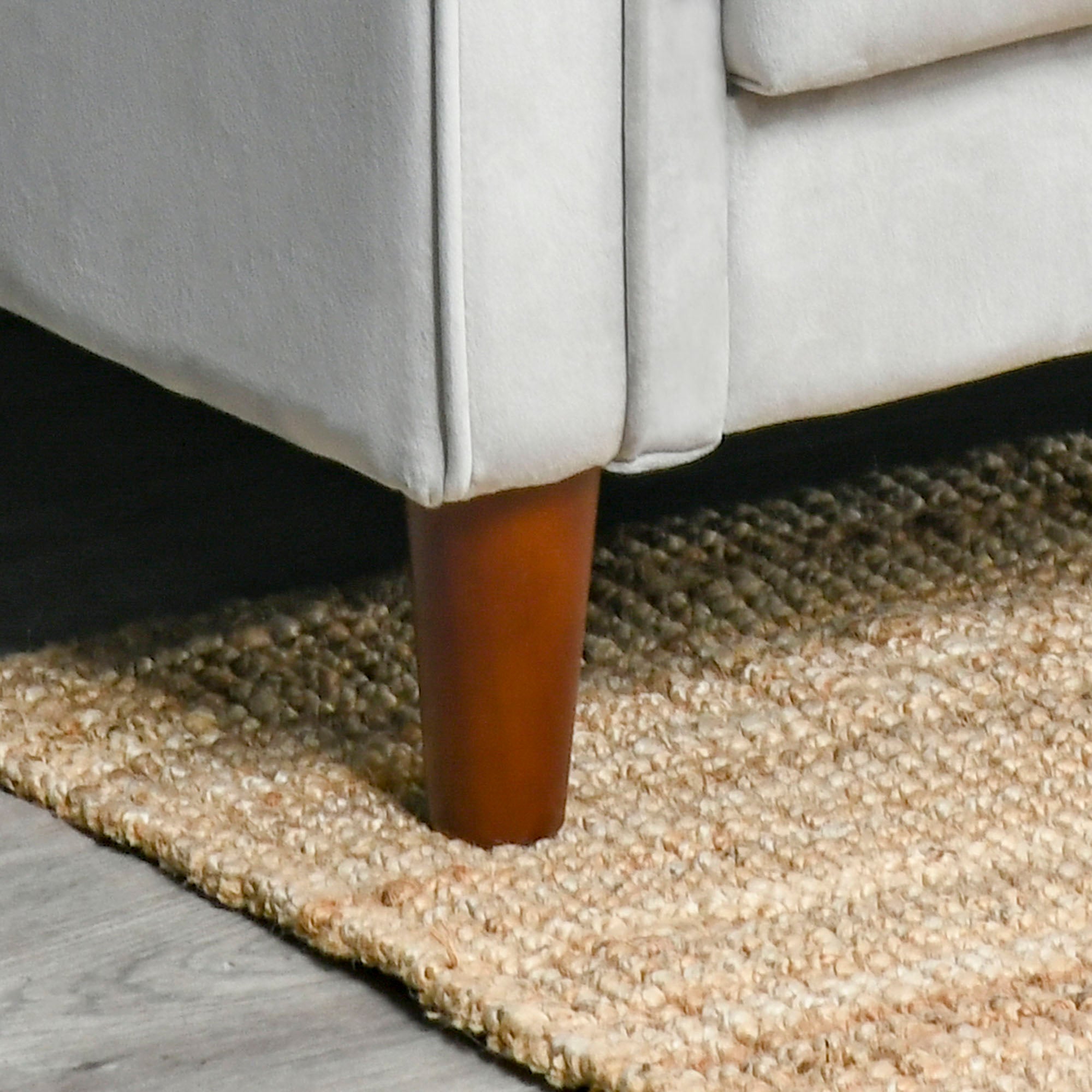 Upholstered L-Shaped Sofa Bed, Reversible Sectional Recliner Sofa Set, Velvet-Touch Sleeper Futon with Footstool, Grey