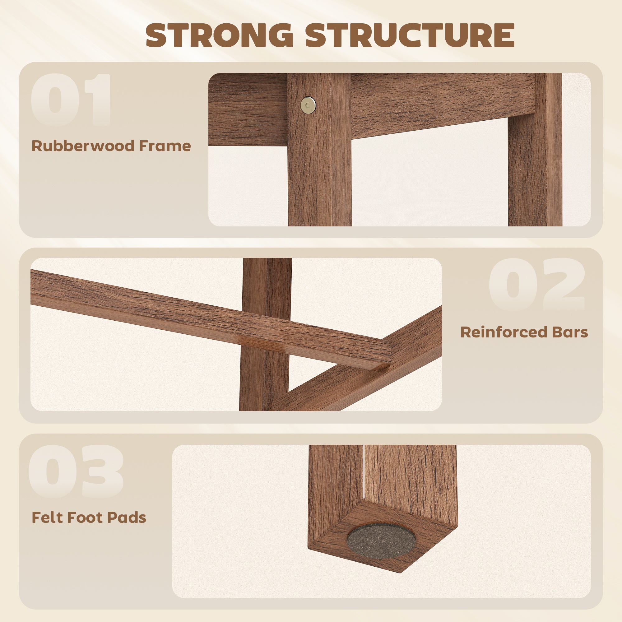 Farmhouse Wooden Dining Chairs Set of 2, Upholstered X-Back Kitchen Chairs with Rubberwood Legs and Padded Seat for Dining Room, Living Room, Gray