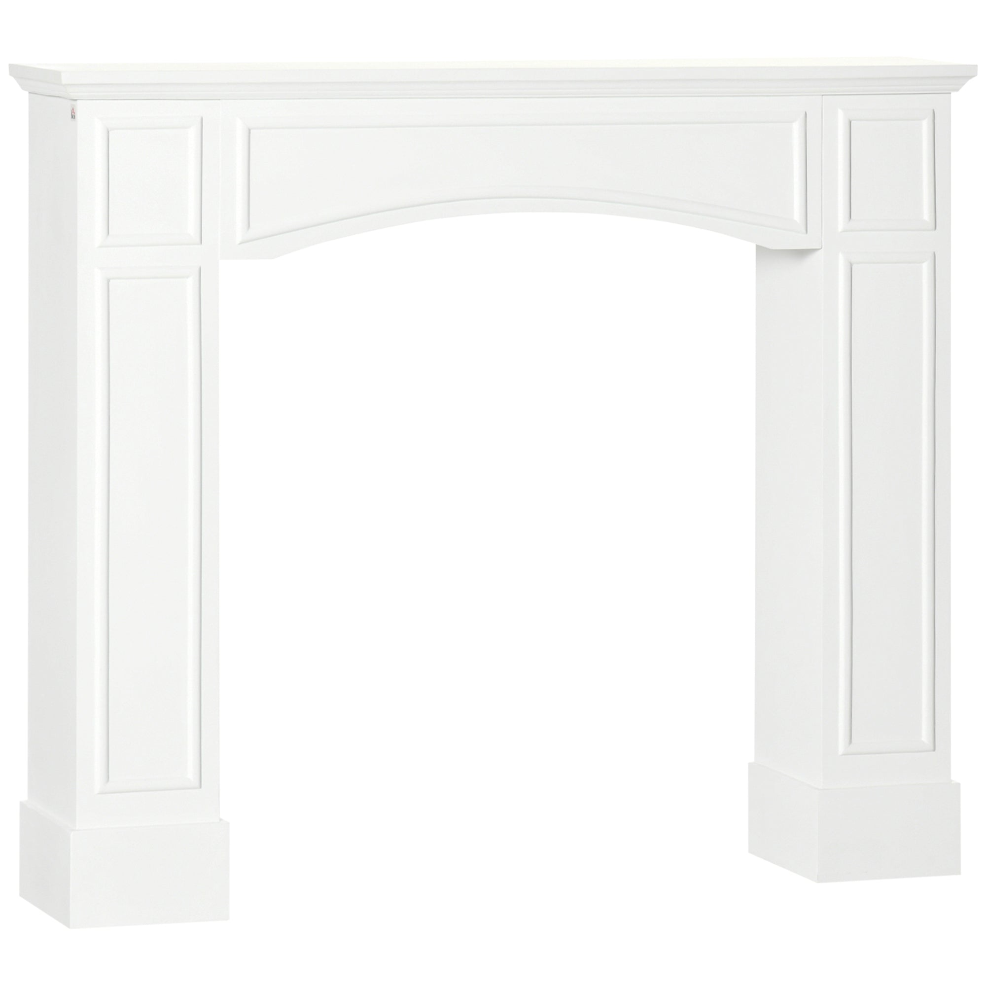 Modern Fireplace Mantel Decorative Pattern Interior Width 29" White