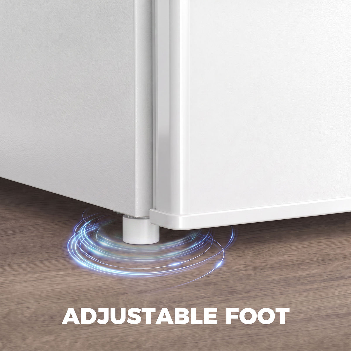 Compact Refrigerator, 1.62 Cu Ft Single Door Mini Fridge with Freezer, Adjustable Thermostat, Reversible Door, Energy Saving Fridge for Bedroom, Dorm, Office, White