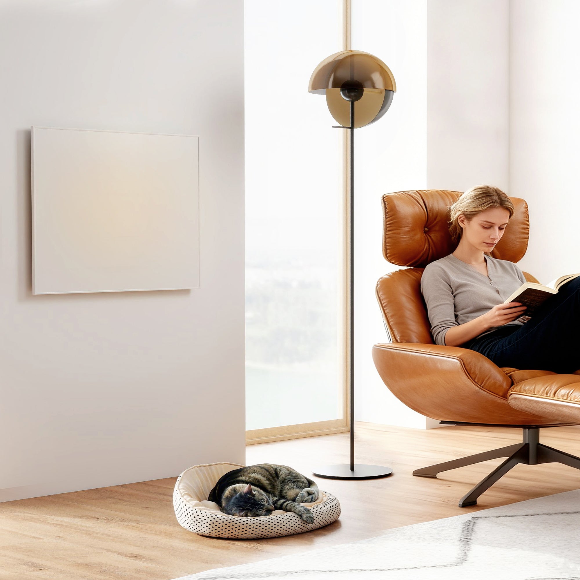 Wifi Enabled Smart Electric Heater, 170W Far Infrared Panel Heater, Low Energy, Voice Control, Adjustable Thermostat, Weekly and 12H Timer, Wall Mounted Radiator, Overheat Protection, White