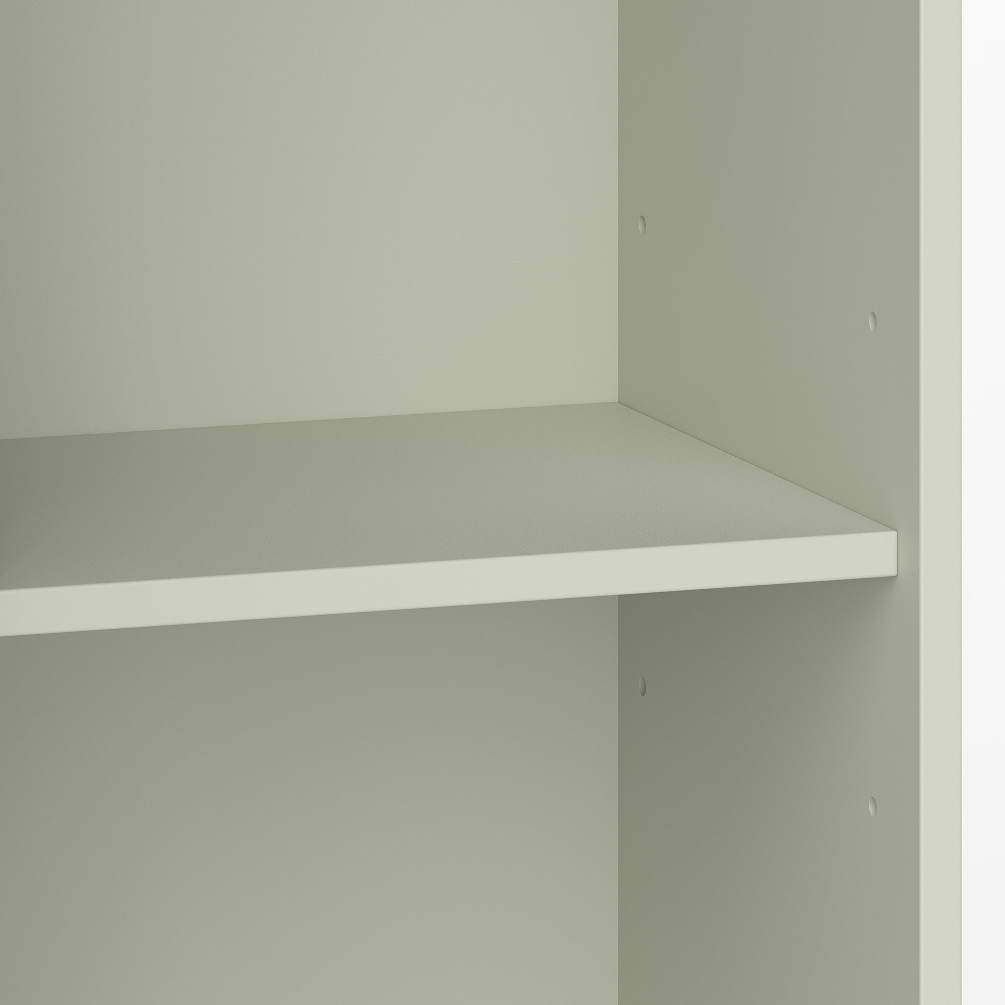 Bookcase, 6-Tier Tall Bookshelf, Open Book Shelf with Storage Cabinet and Adjustable Shelf, Anti-Tip Hardware for Living Room, Bedroom, Home Office, Light Green
