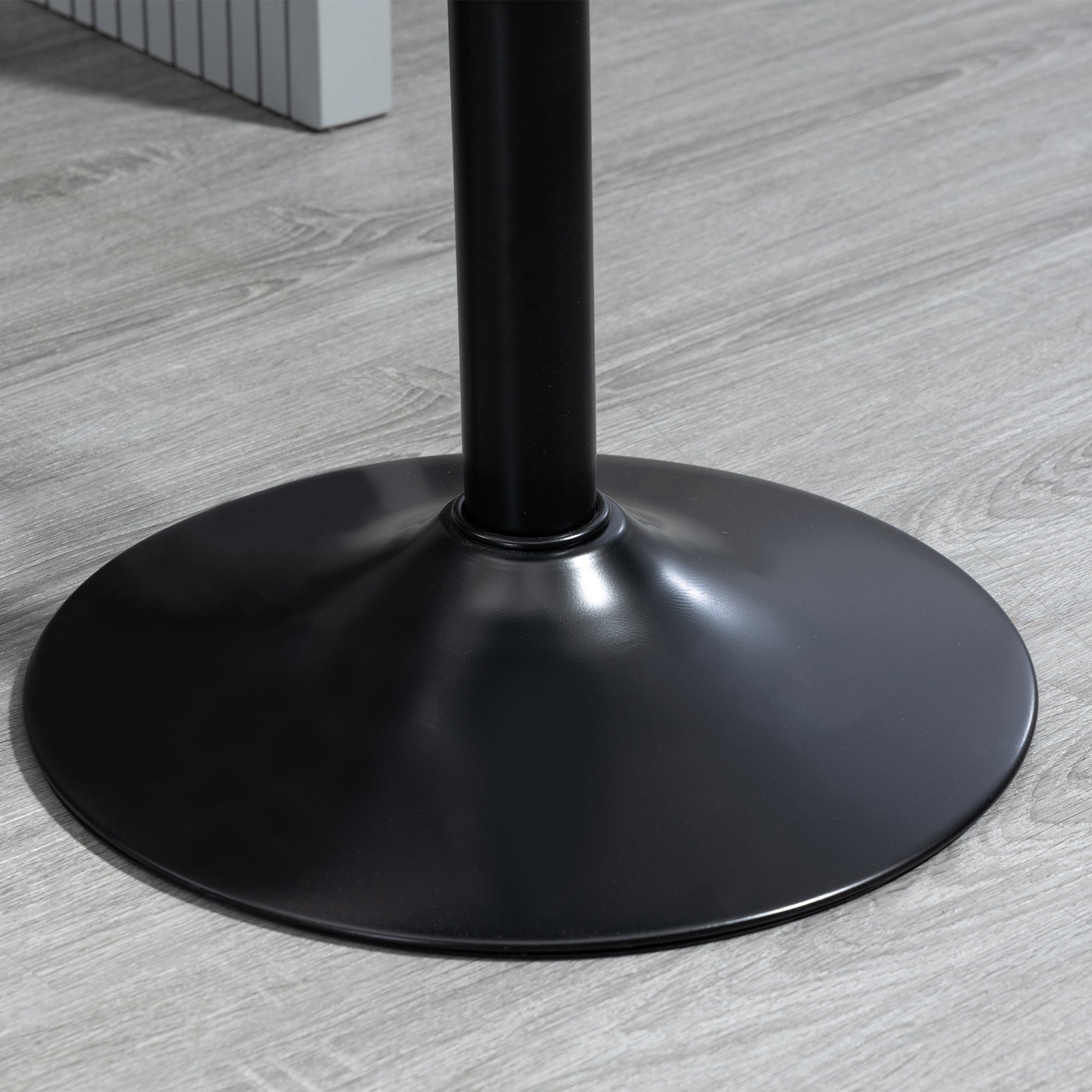 Bar Stools Set of 2, Modern Swivel Counter Height Barstools with Back, Footrest, Adjustable Height, PU Leather Bar Chairs for Kitchen Island, Dining Room, Black