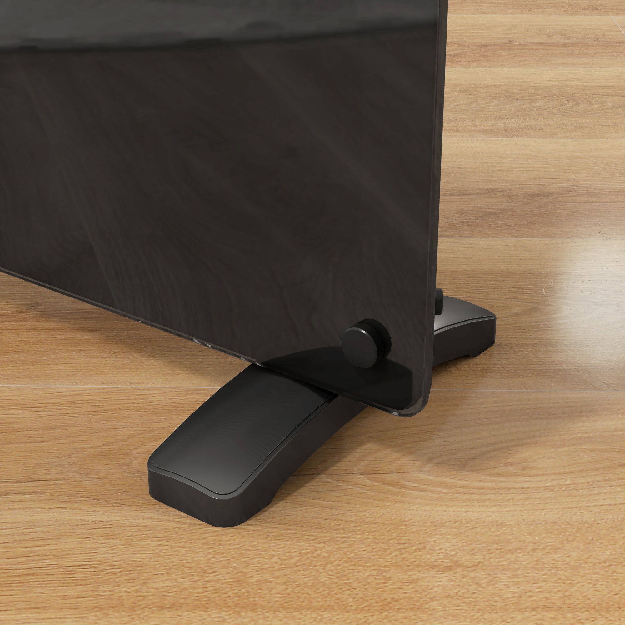 HOMCOM Electric Heater Wifi Smart App, 1500W Glass Panel Heater Radiator, Freestanding or Wall Mounted Convector Space Heater with LED Display, 24Hr 7 Day Timer, Adjustable Thermostat, Remote Control