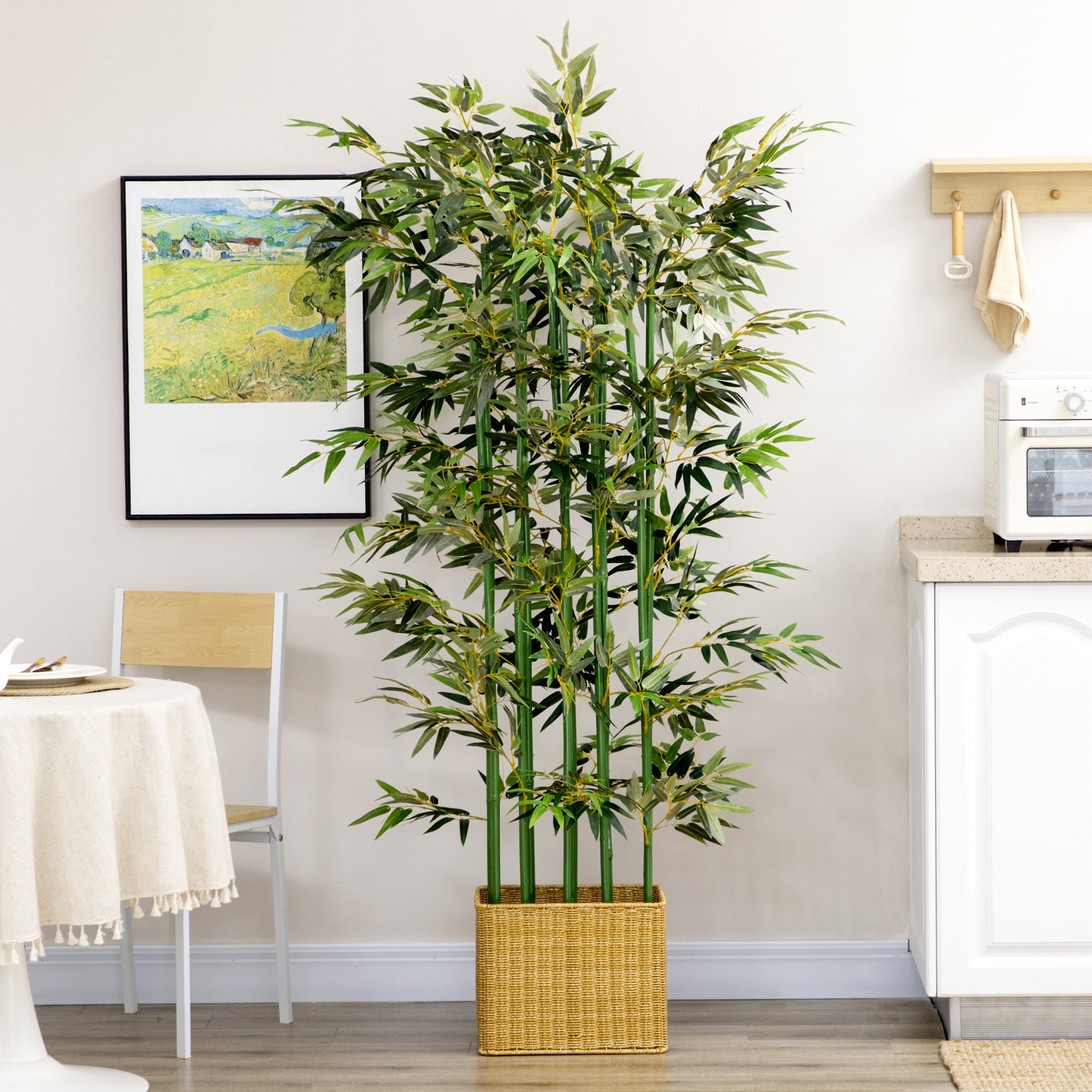 Tall Artificial Bamboo Tree for Home & Office Decor - Green