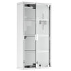 12" x 24" Stainless Steel Lockable Medicine Cabinet with 2 Keys and Shelves for Bathroom - HOMCOM