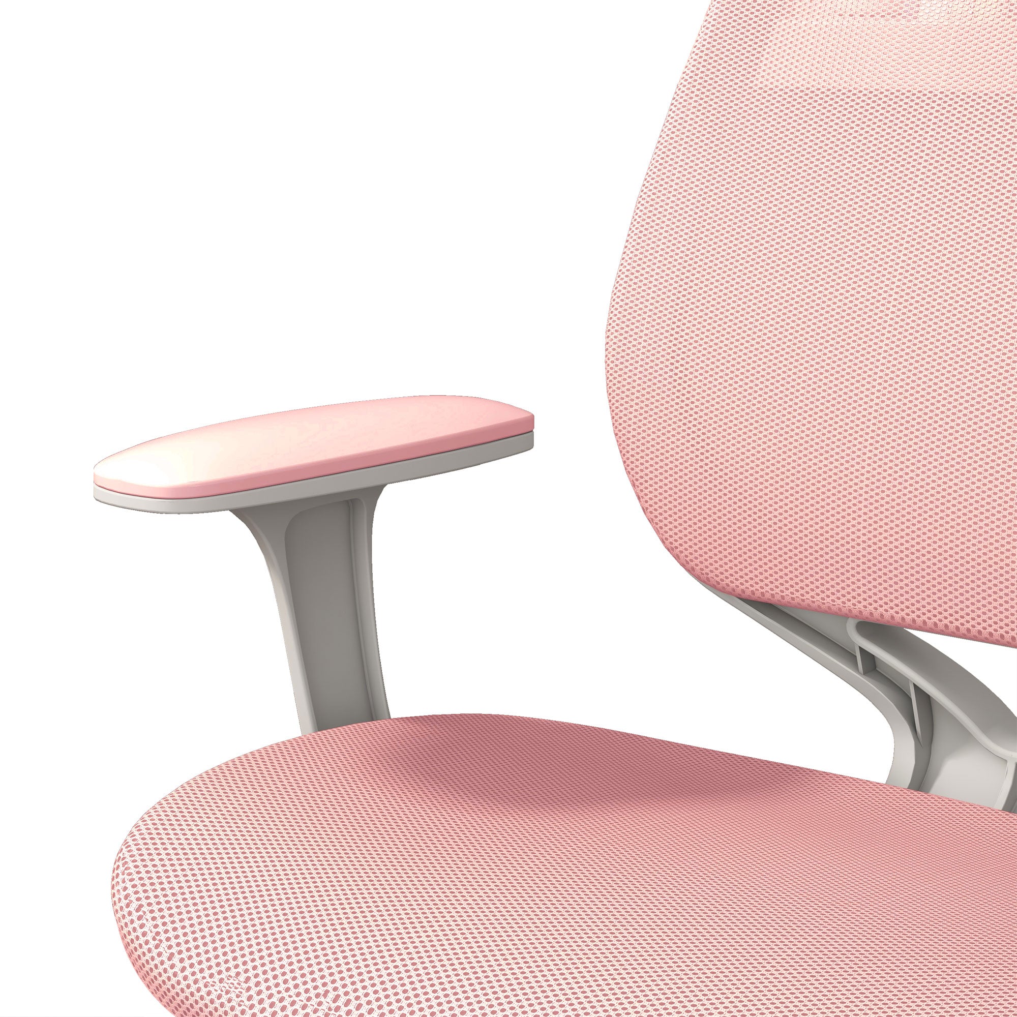 Vinsetto Robust Chair, Small Mesh Computer Desk Chair with Adjustable Height, Swivel Security Castors, Mid Back, for Robust - Pink