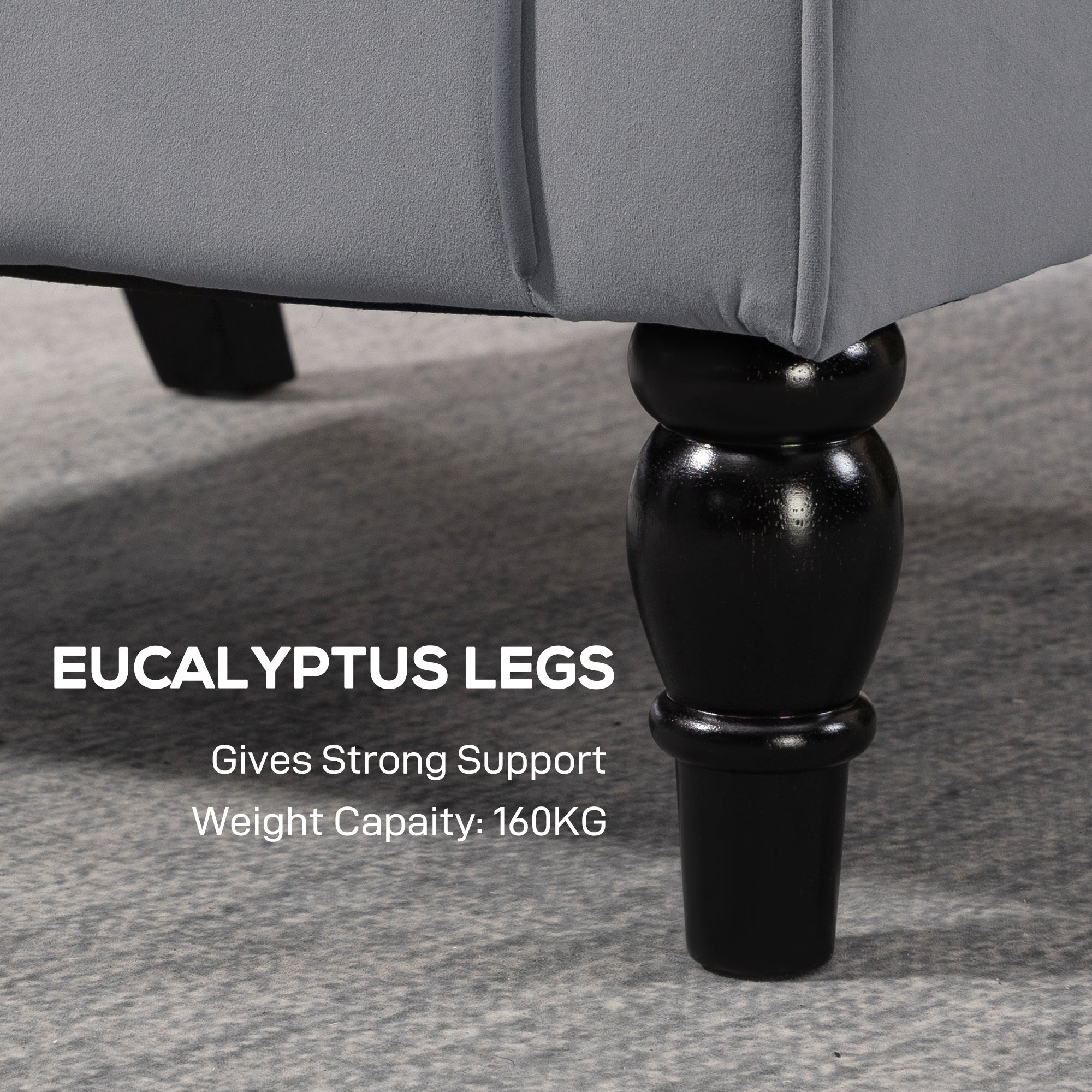 Retro Accent Chair, Velvet Wingback Armchair with Wood Frame Button Tufted Design for Living Room Bedroom, Light Grey