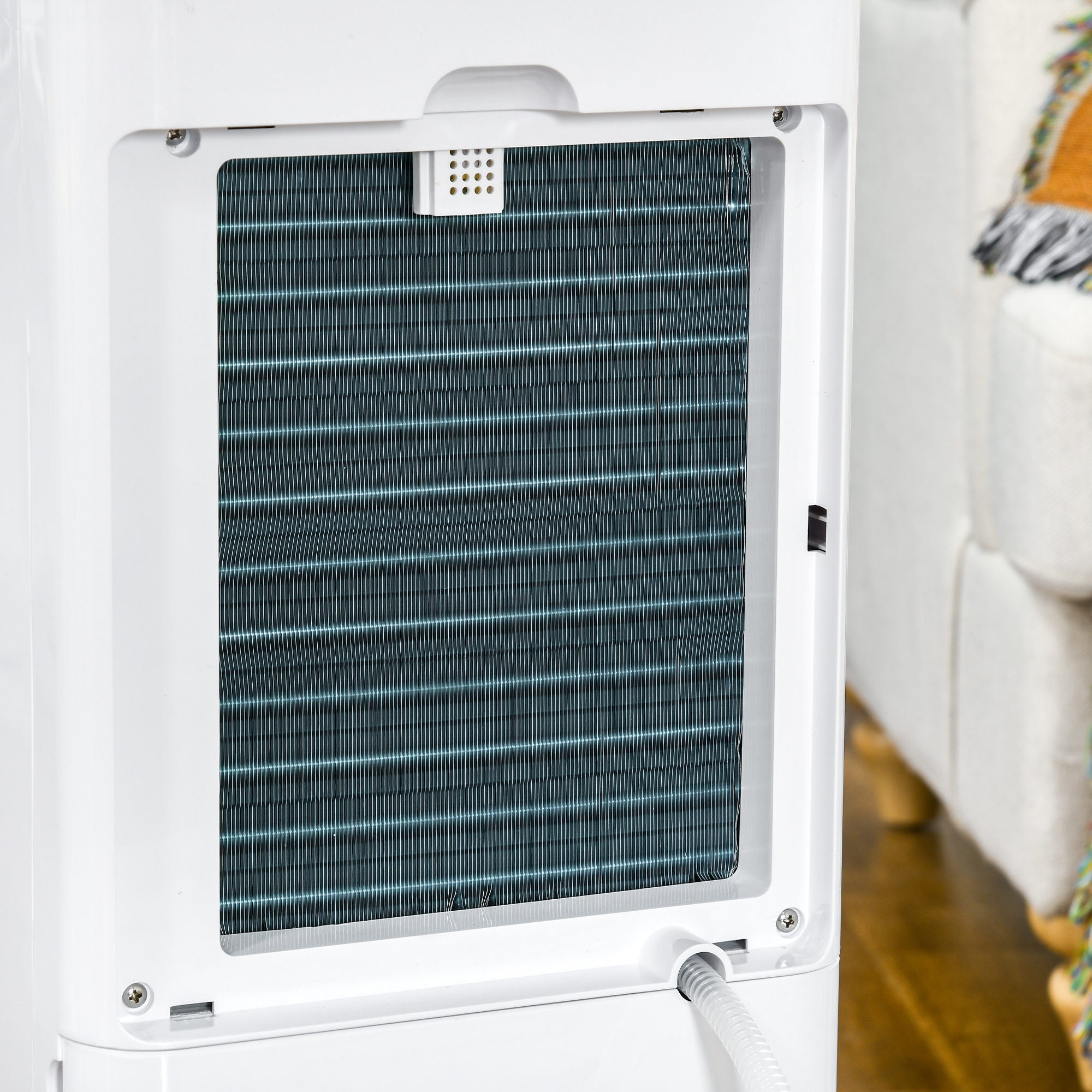 HOMCOM 16L/Day 3500mL Portable Quiet Dehumidifier with Air Purifier Filter, 24H Timer, 5 Modes, Electric Moisture Air Dehumidifier for Home Laundry Basement, White