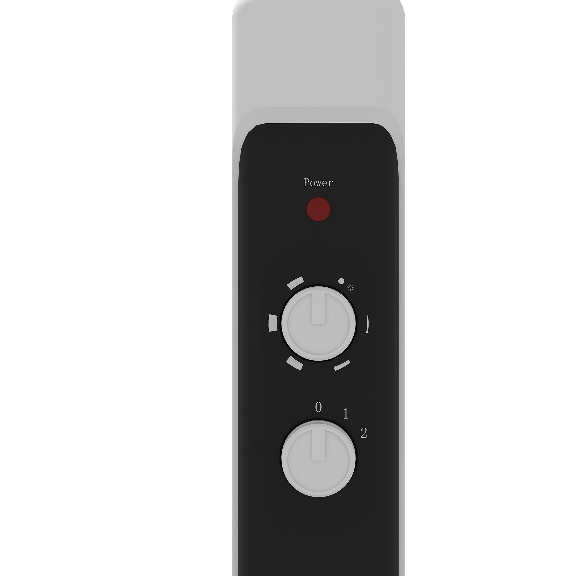 HOMCOM 2000W Mica Oil Free Panel Heater, Portable Convection Space Heater with Tip-over and Overheat Protection, 2 Heat Settings, Electric Heater for Home Office, Bedroom, White