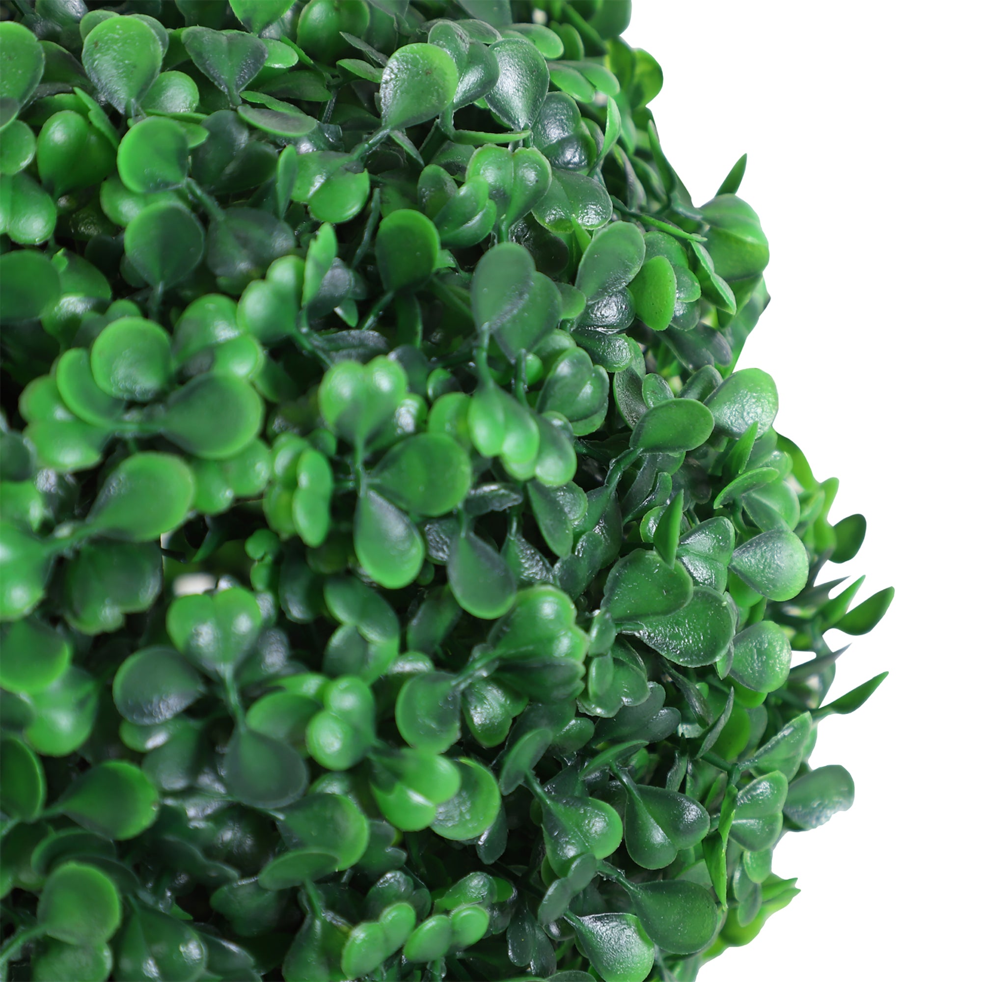 Artificial Boxwood Topiary Tree Set of 2, 44.1" Faux Boxwood Ball Tree in Pot, Fake Plant for Outdoor Indoor Home Office Decor, Green