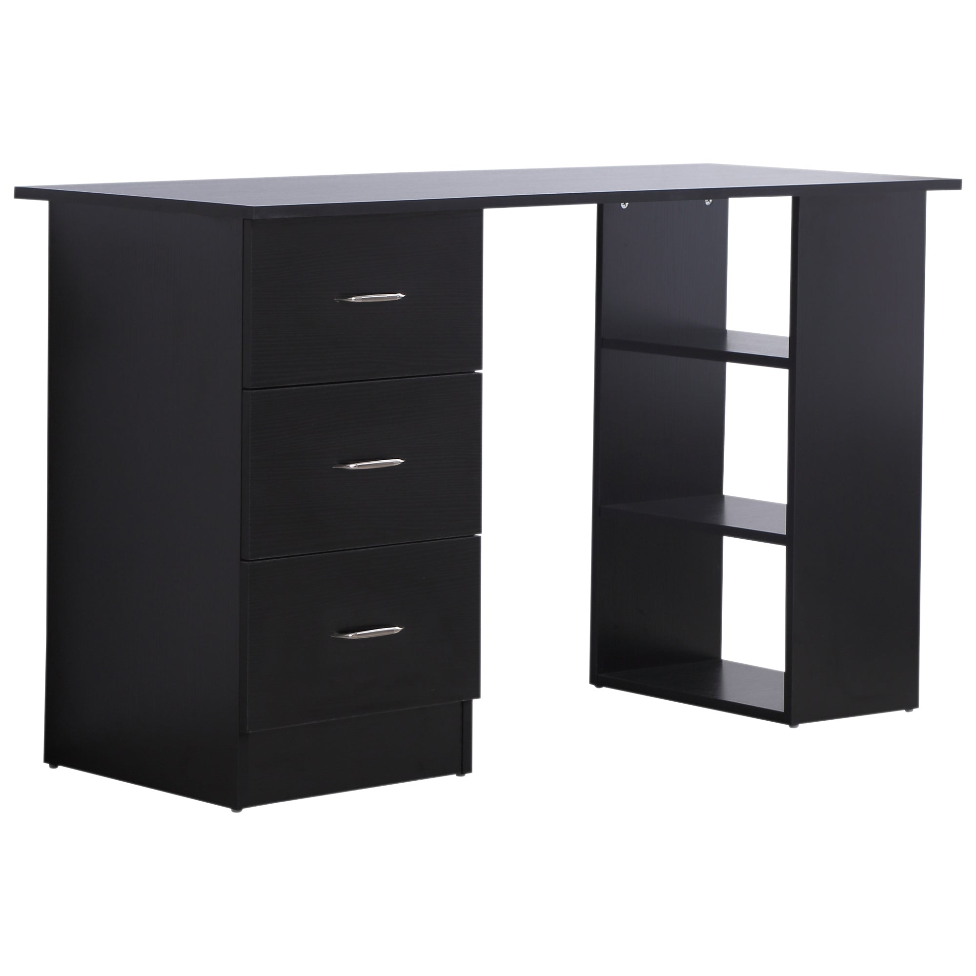 47" Modern Home Office Computer Workstation Desk Black - HOMCOM